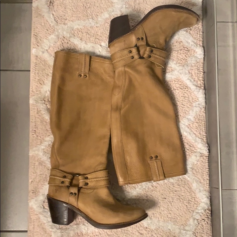 FRYE KNEE HIGH CARMEN Harness Boot